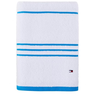 Tommy Hilfiger Home Modern American Stripe Cotton Bath Towel, 30" x 54"