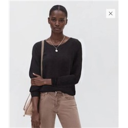 Свитер с круглым вырезом и рукавами реглан в стиле «Ниш».  MANG*O  ОРИГИНАЛ!