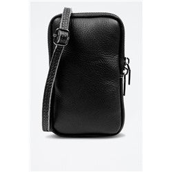 Bolso de mano de piel Albaredo Negro