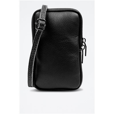 Bolso de mano de piel Albaredo Negro