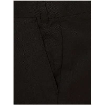 Boys Black Plus Fit Regular Leg School Trouser 2 Pack