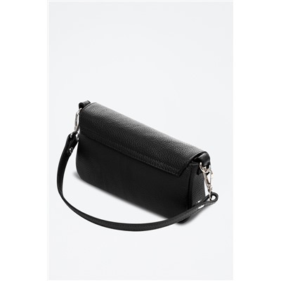 Bandolera de piel Ardenno - Negro