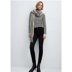 Jeans skinny tiro alto
