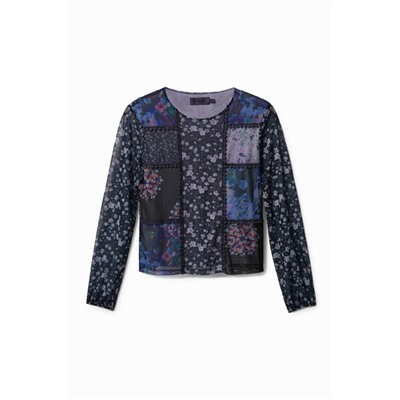 Camiseta tul flores