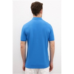 Erkek Kobalt Basic Polo Yaka Tişört