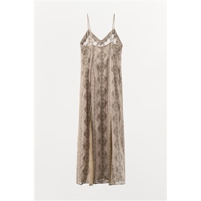 EMBROIDERED LACE DRESS