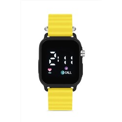 Aqua Di Polo 1987, Sarı Silikon Unisex Dijital Led Kol Saati APWR033312