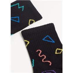 Kurze Socken mit Allover-Muster für Kinder