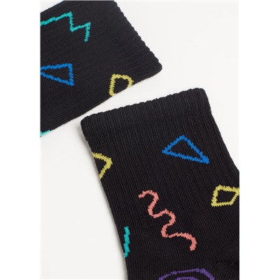 Kurze Socken mit Allover-Muster für Kinder