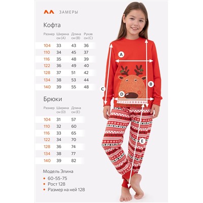 Детская новогодняя пижама Happyfox