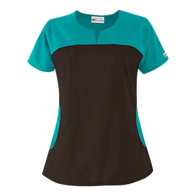 UA Best Buy Rounded Notch Neck Scrub Top