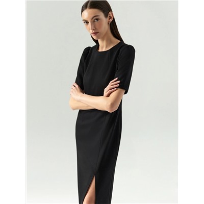 Платье миди из костюмной ткани, PL1498/moira