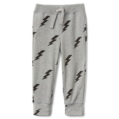 Print knit pants