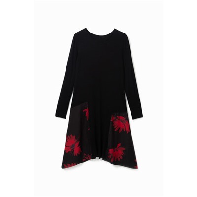 Vestido floral picos
