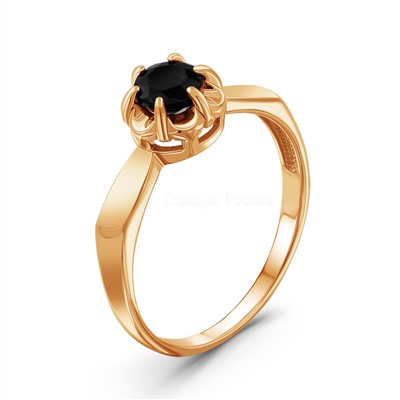 Серьги из золочёного серебра с нат.шпинелью 925 пробы С-3760зс416