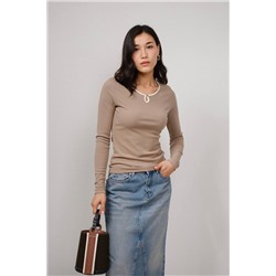 ТОПОВЫЕ СТИЛЬНЫЕ   ЛОНГСЛИВЫ   🎀ХЛОПОК+ВИСКОЗА  PREMIUM    VISCOSE Бежевый