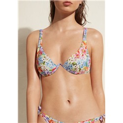Push-up-Bikinioberteil mit Wattierung Minorca Eco