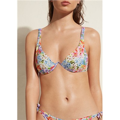 Push-up-Bikinioberteil mit Wattierung Minorca Eco
