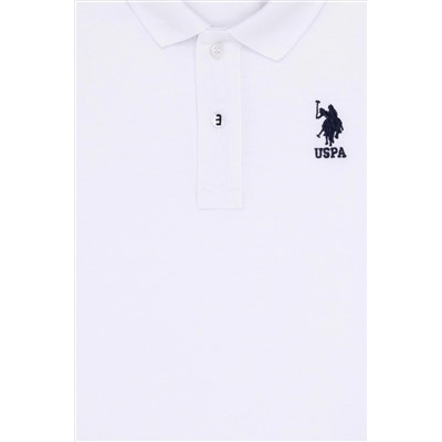 Erkek Çocuk Beyaz Basic Polo Yaka T-Shirt