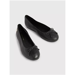 TOMMY HILFIGER LEATHER BALLERINA FLAT
