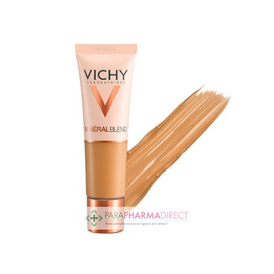 Vichy MineralBlend Fond de Teint Hydratant Teint Frais Tenue 16H Teinte 15 Terra 30ml