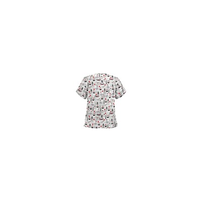 UA Winter Playground Black Scrub Top