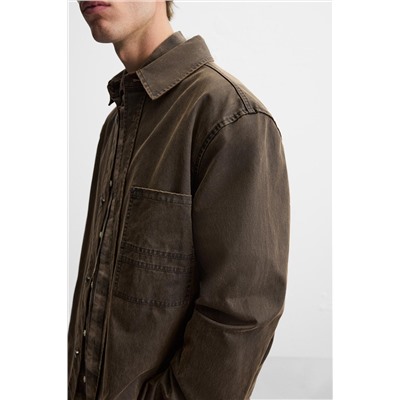 SOBRECAMISA EFECTO ENCERADO