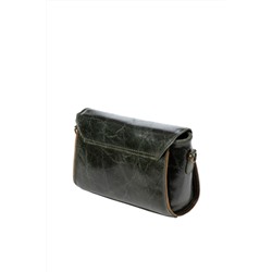Bandolera de piel Verde oscuro - Firenze Artegiani