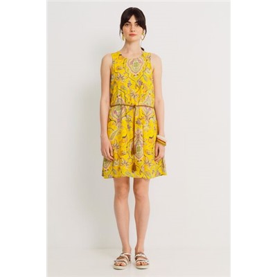 Vestido fluido estampado