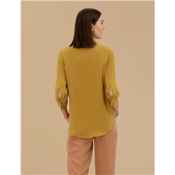 Yeşil Comfort Fit Uzun Kollu Gömlek