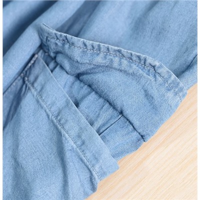 Летние тонкие брюки Tencel с эластичной резинкой и высокой талией