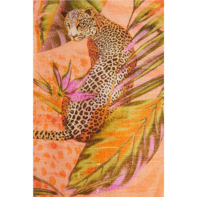 Blusa cropped tropical