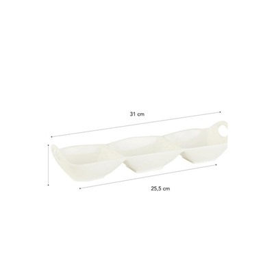 Petit Concept 3 Bölmeli Sunum Tabağı