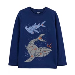 Carter's | Kid Robot Shark Jersey Tee