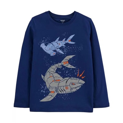 Carter's | Kid Robot Shark Jersey Tee