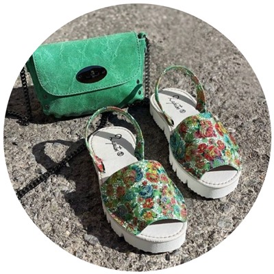 ZAPATOS · 2364-flores verde+AB.Z · Pelle · 22-02 (300) АКЦИЯ
