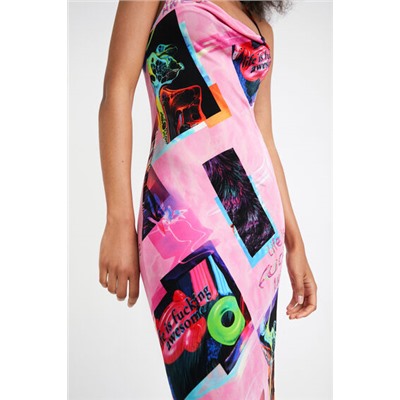 Vestido midi street art