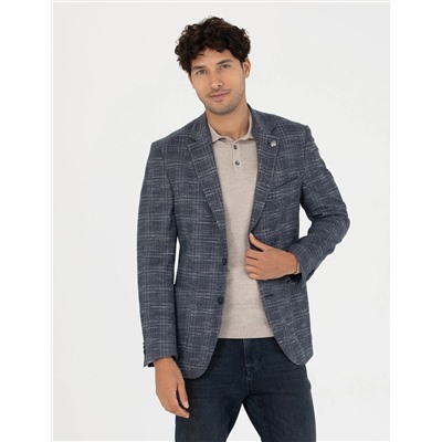 Lacivert Slim Fit Ceket