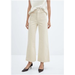 Pantalón culotte pana