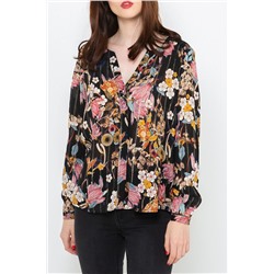 Blusa Negro y rosa