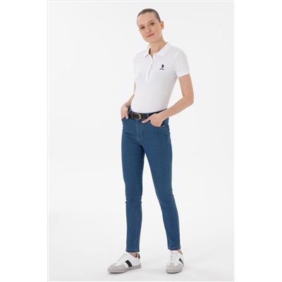 Kadın Mavi Jean Toothpick Fit Pantolon