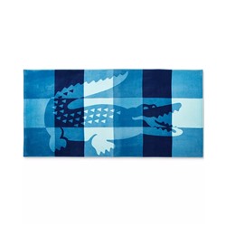 LACOSTE HOME Net Signature Croc Cotton Beach Towel