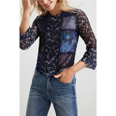 Camiseta tul flores