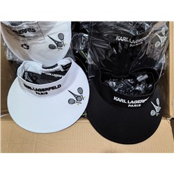 Широкополая теннисная шляпа с объемной вышивкой и регулируемым верхом с козырьком KARL LAGERFEL*D ОРИГИНАЛ!