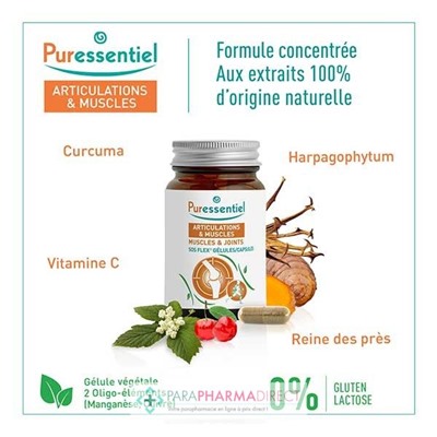 Puressentiel Articulations & Muscles SOS Flex Gélules 30 gélules
