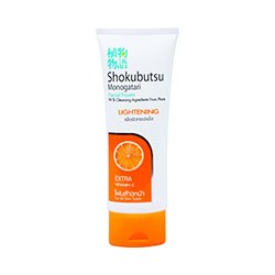 Осветляющая пенка для умывания Shokubutsu Monogatari с витамином С от Lion 100 гр / Lion Shokubutsu Monogatari Facial foam lightening vitamin c 100g