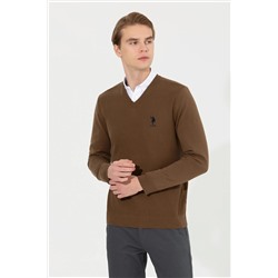 Erkek Coconut V - Yaka Basic Triko Kazak