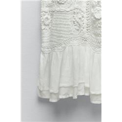 VESTIDO PUNTO COMBINADO CROCHET