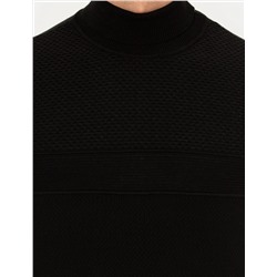 Siyah Slim Fit Kazak