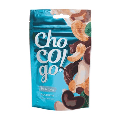 Драже Кешью в белом, в молочном и в тёмном шоколаде ChoCoGo 100 г 1/18, шт